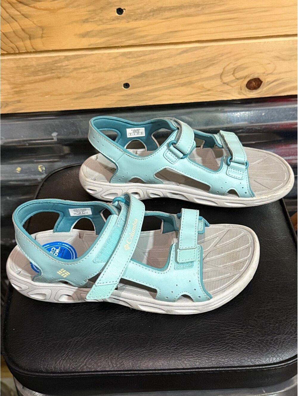 Columbia Kids Techsun Vent Water Sandals - Light Blue "Spray" size 5